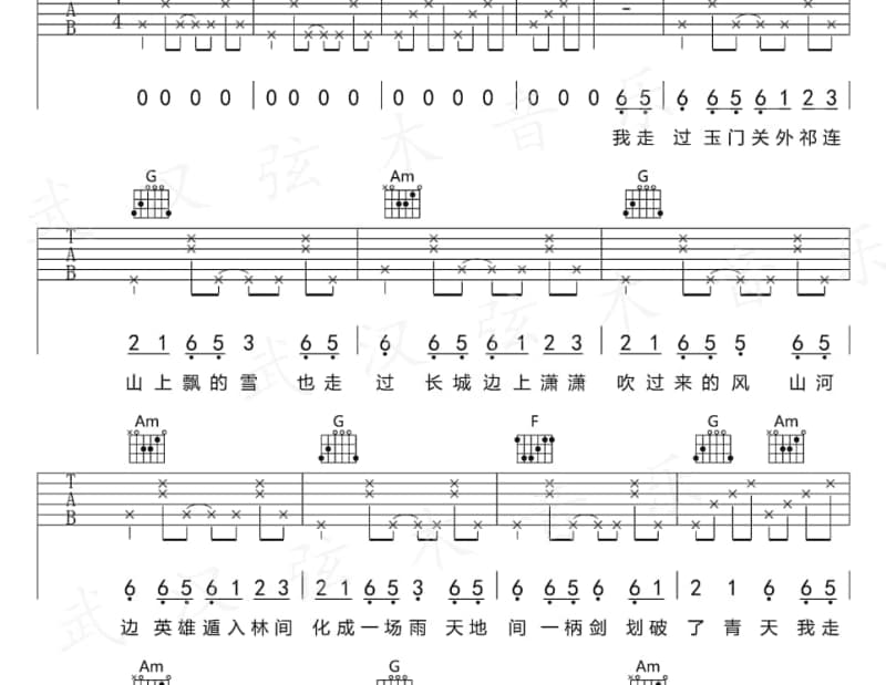 《姑娘我铁了心跟着你啦》吉他谱_龙猫组合