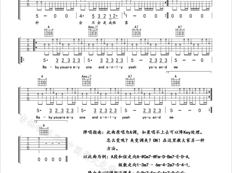 《渔樵问答》吉他谱_李建复