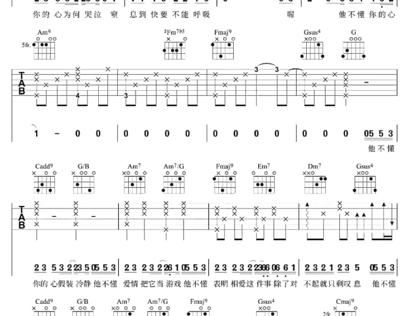 《Snowstorm》吉他谱_卢靖姗