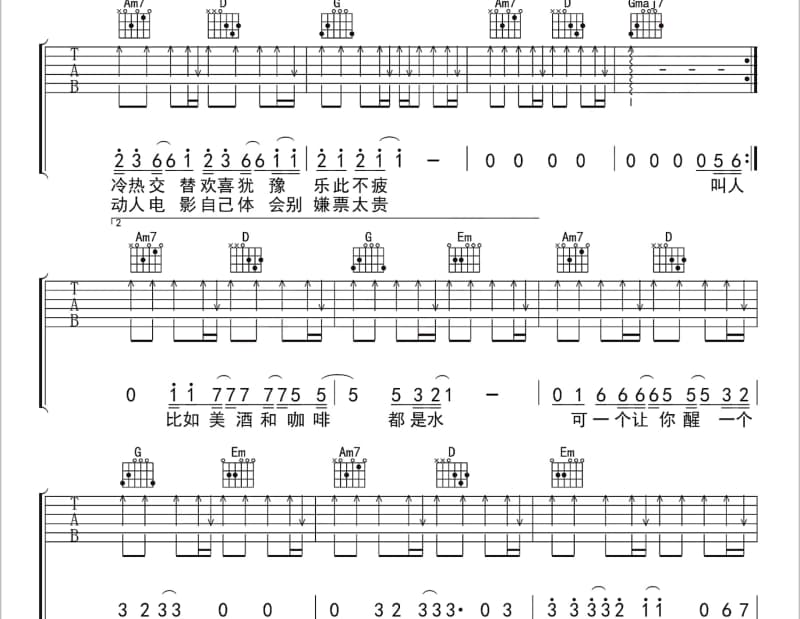 《特别频道》吉他谱_卢巧音