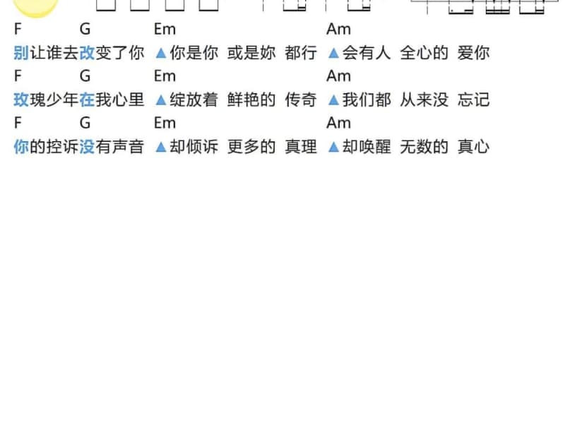 《同居角落》吉他谱_卢巧音