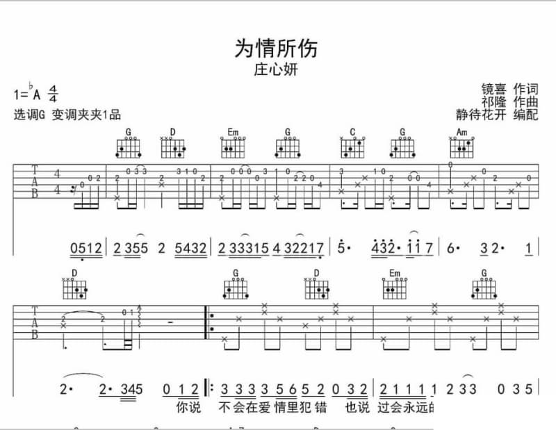 《南泥湾》吉他谱_罗文