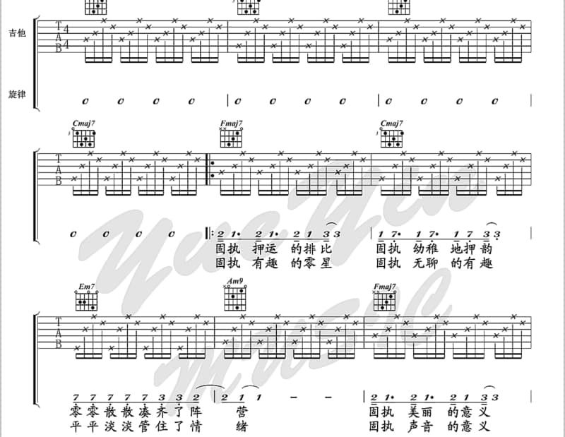 《Almost Mature '87》吉他谱_落日飞车
