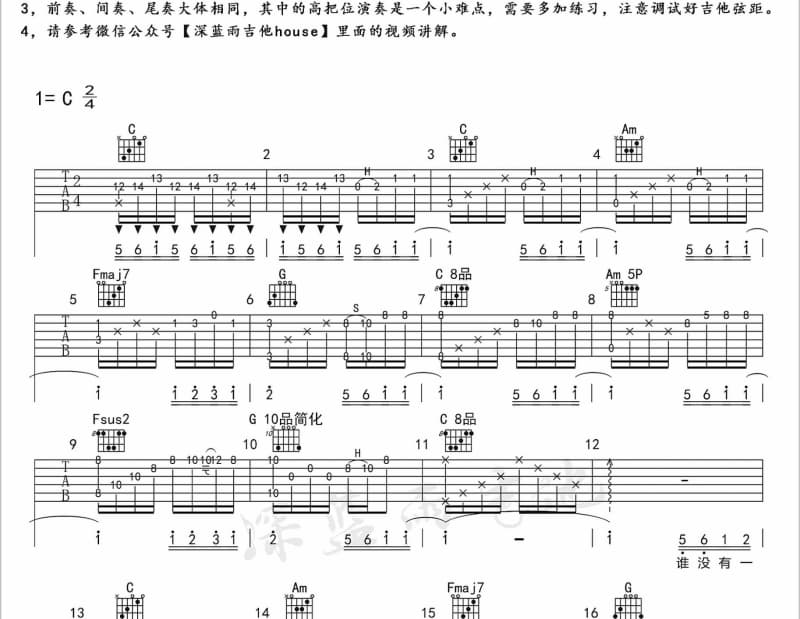 《Little Balcony》吉他谱_落日飞车