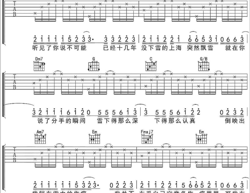 《满天星》吉他谱_巴奈