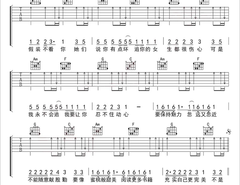 《真我人》吉他谱_梅艳芳