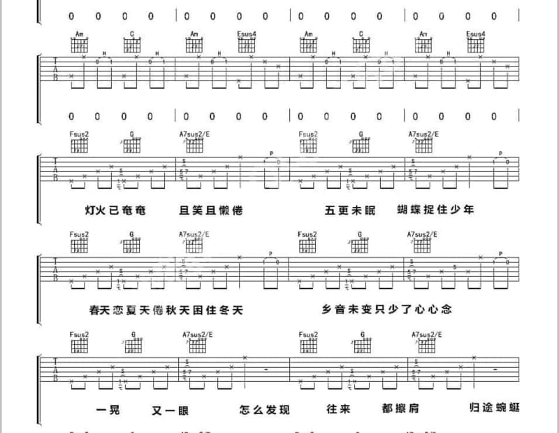 《征服他》吉他谱_梅艳芳