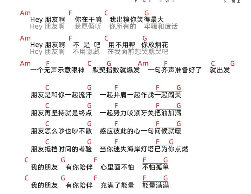 《在水一方》吉他谱_萌萌哒天团