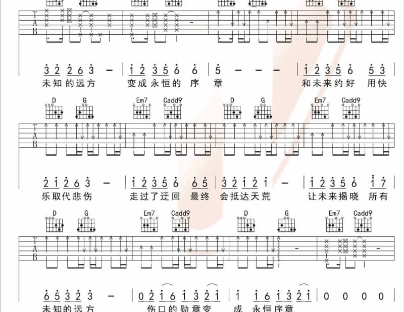 《继续沉醉》吉他谱_Beyond
