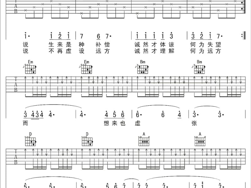 《惜缘》吉他谱_李俊龙
