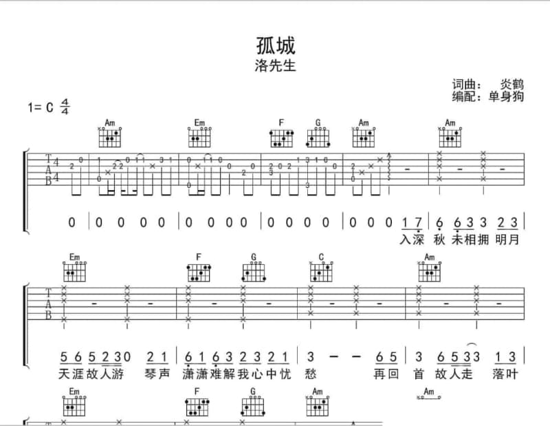 《交織千個心》吉他谱_Beyond