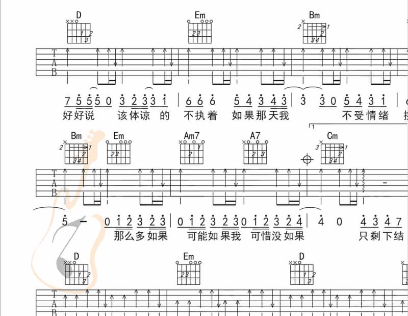 《夏天结束以前》吉他谱_灭火器乐团