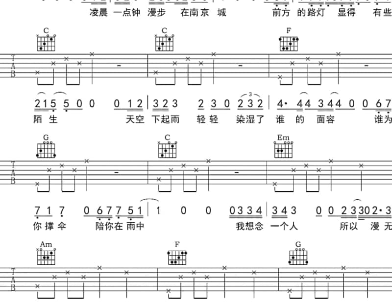《如影随形》吉他谱_魔幻1＋1