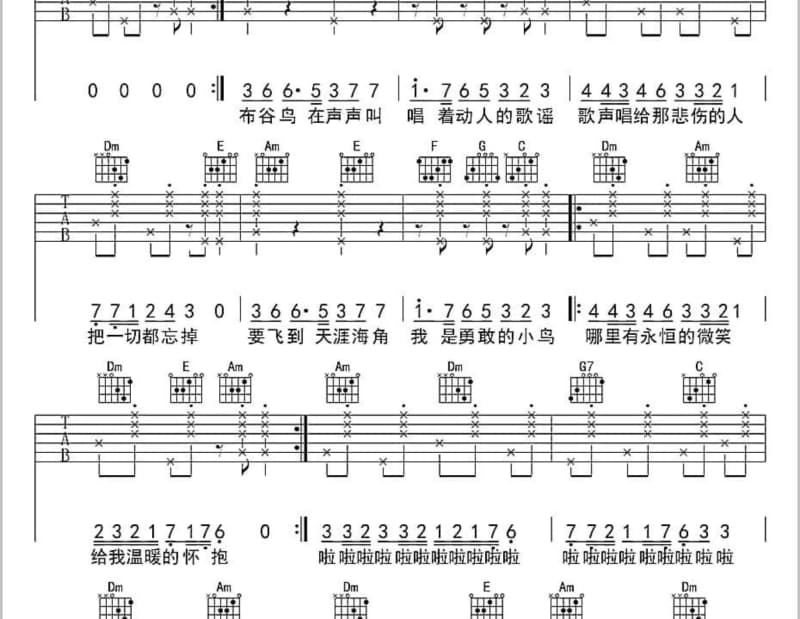 《醉·倾城》吉他谱_墨明棋妙