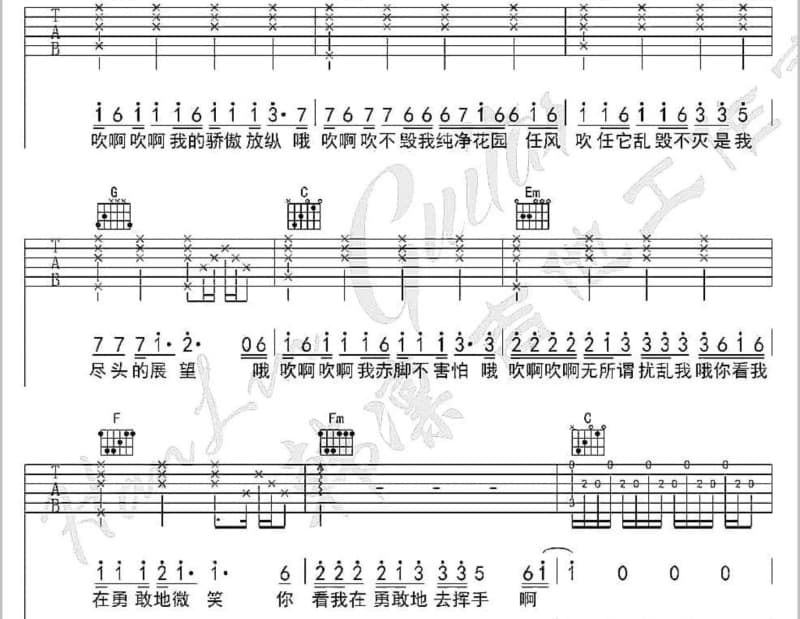 《我相信爱》吉他谱_彭钧/熊汝霖/魏佳庆/詹博