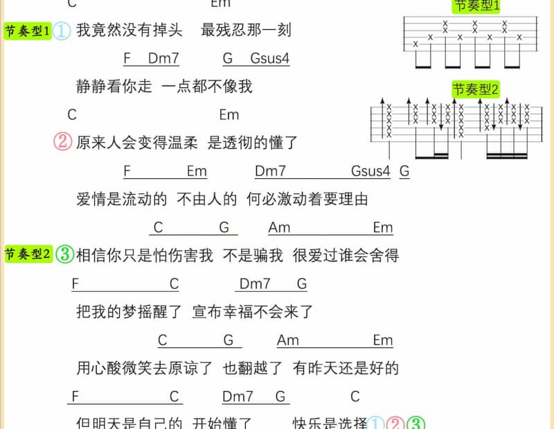 《我弹我唱》吉他谱_齐秦