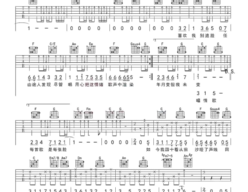 《日月画卷》吉他谱_气运联盟
