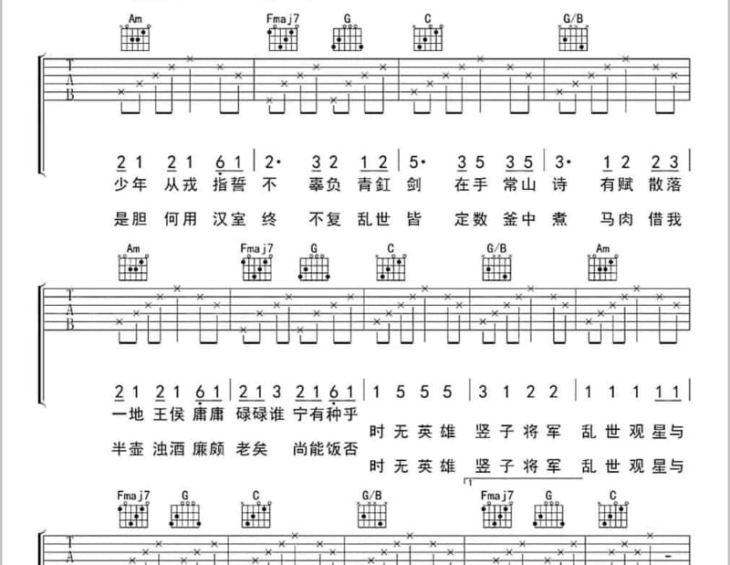 《忘了伤心的人》吉他谱_千百惠