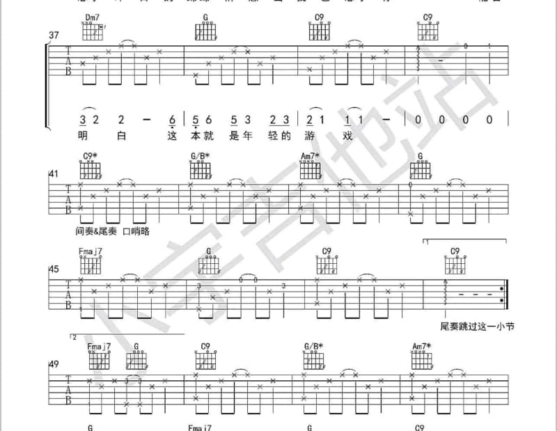 《森吉德玛》吉他谱_青燕子演唱组