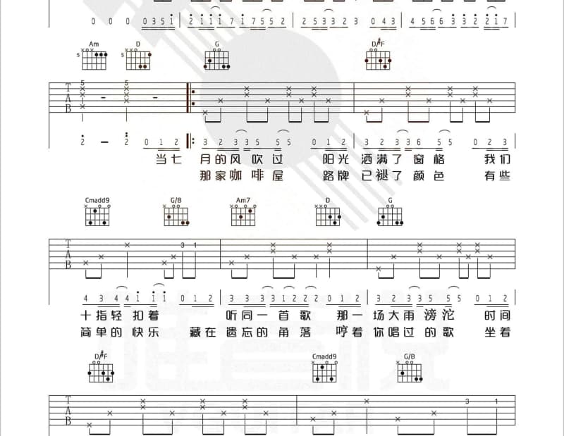 《爱上了你》吉他谱_邱胜翊