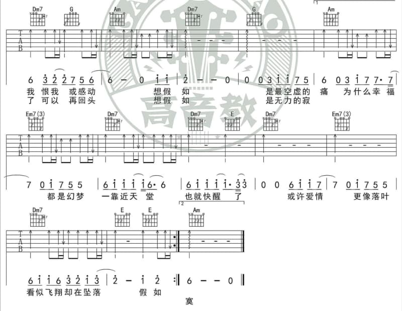 《童年时》吉他谱_区瑞强