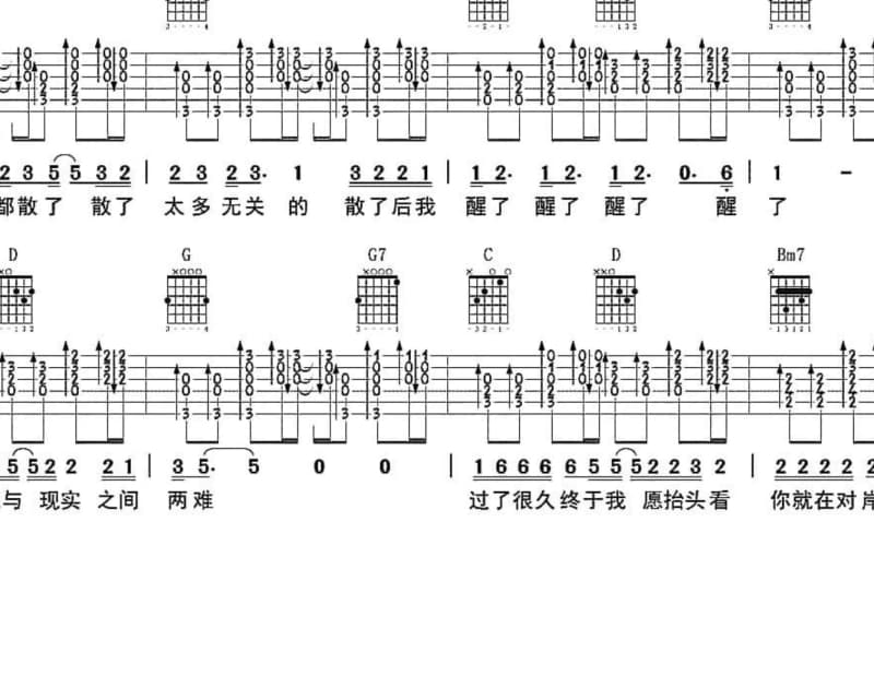 《终身美丽》吉他谱_区瑞强