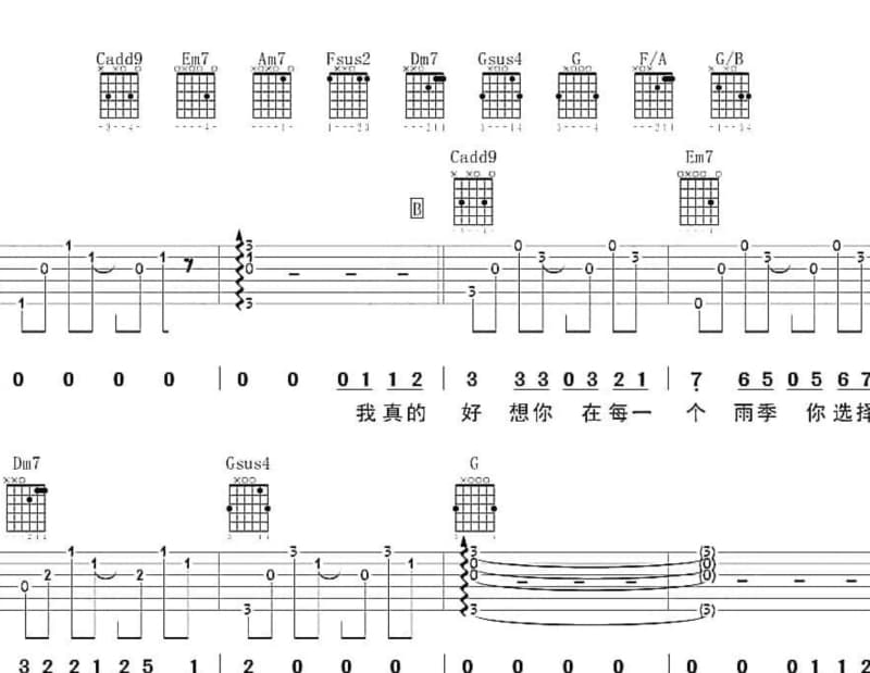 《快乐的歌》吉他谱_冉冉升起组合