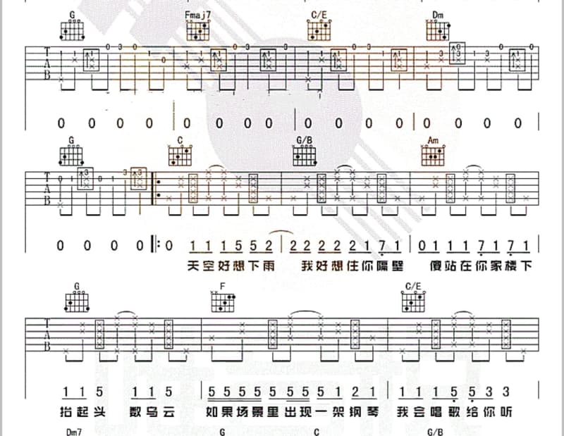 《小白脸》吉他谱_任贤齐