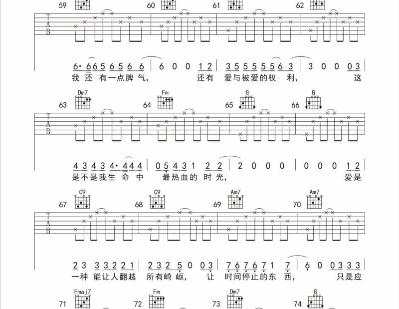 《优美的低于生活》吉他谱_声音碎片