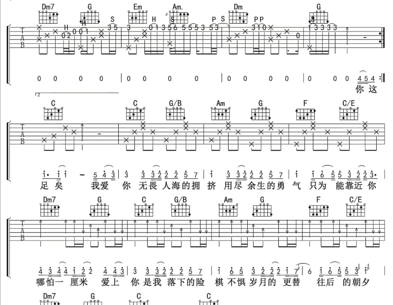 《都变了》吉他谱_石头
