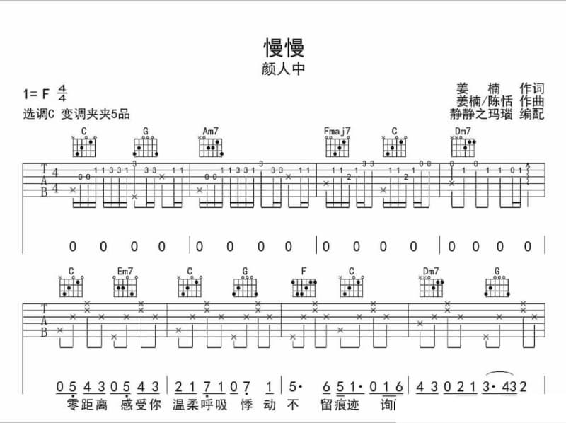 《我在红尘遇见你》吉他谱_李清坡