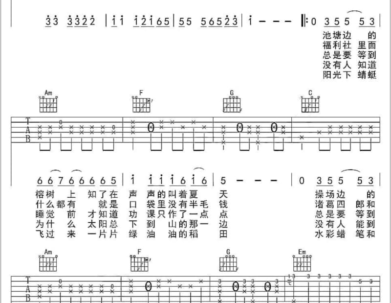 《醉》吉他谱_时代少年团