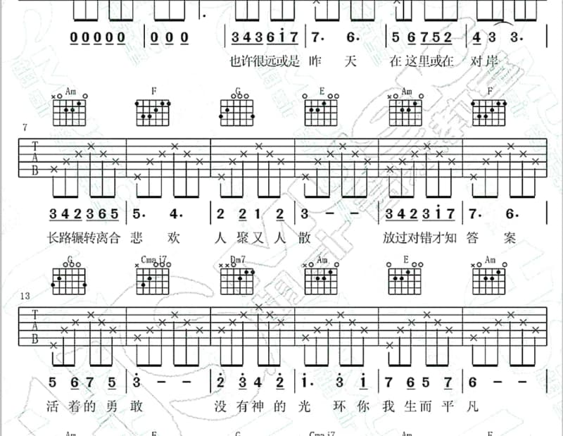 《别客气》吉他谱_苏盈之