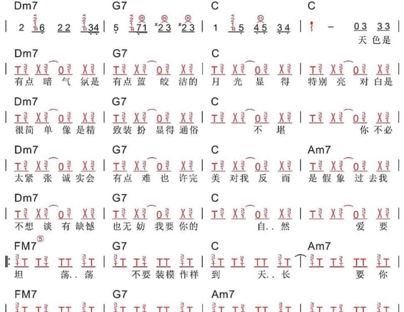 《一个恋爱故事》吉他谱_太极