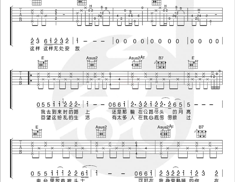 《无心拒绝》吉他谱_谭咏麟