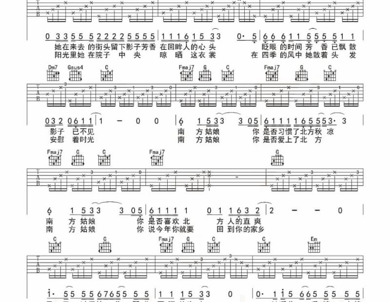 《Play-夜色》吉他谱_陶喆