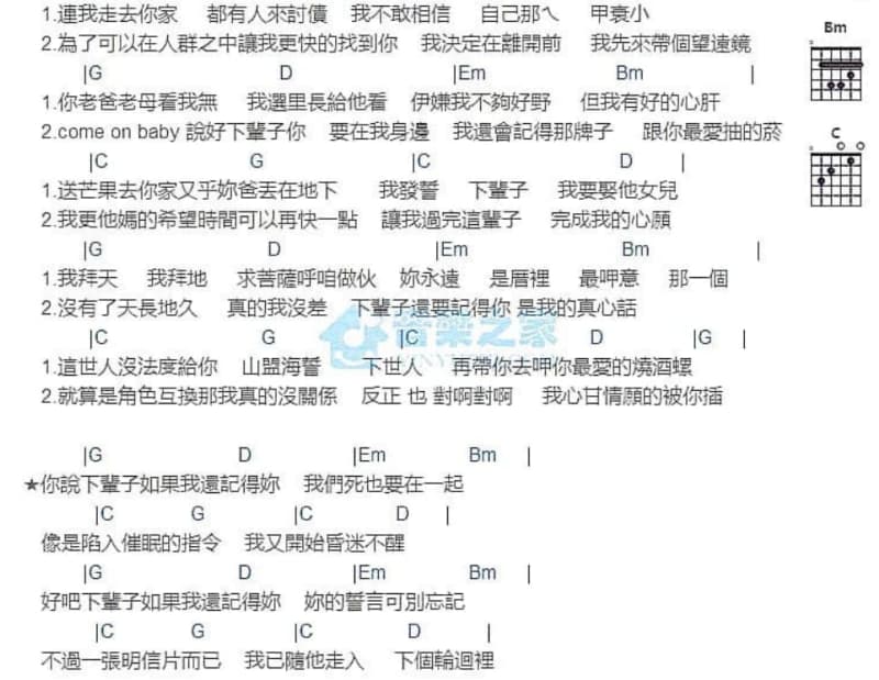《活该》吉他谱_陶喆