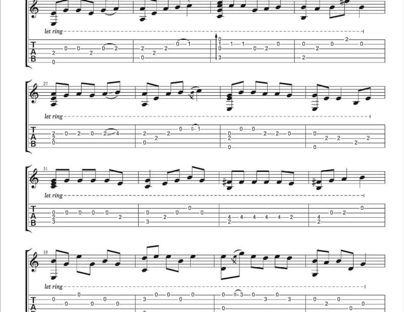 《假痴不癫》吉他谱_滕志刚