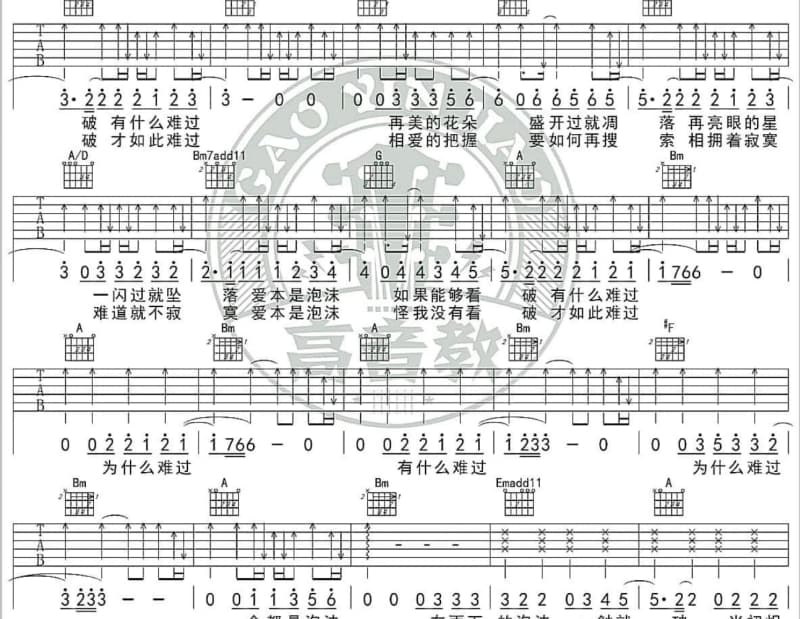 《伪装谎言》吉他谱_歪小九/张金俊