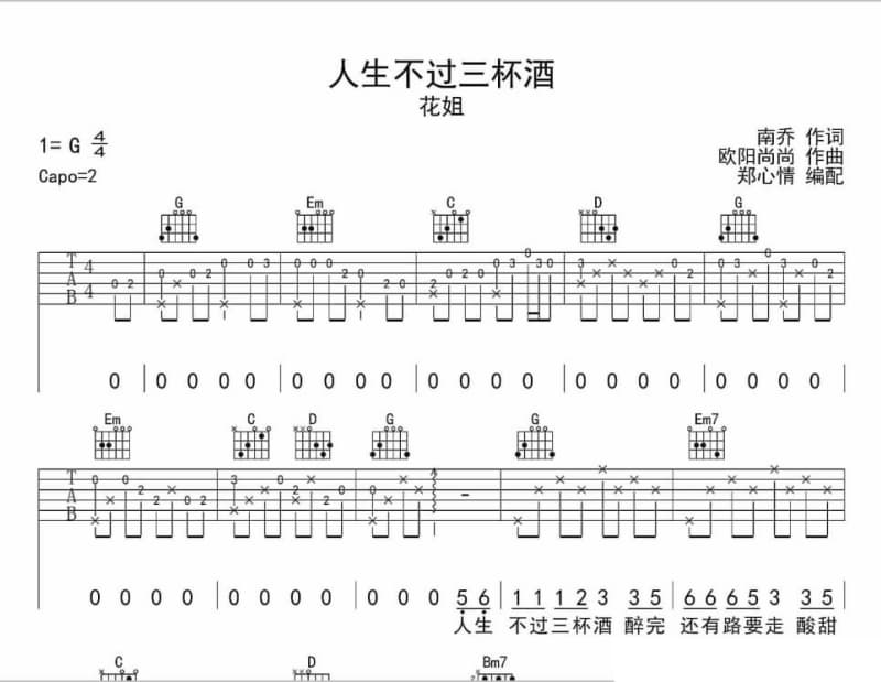 《遮》吉他谱_汪明荃