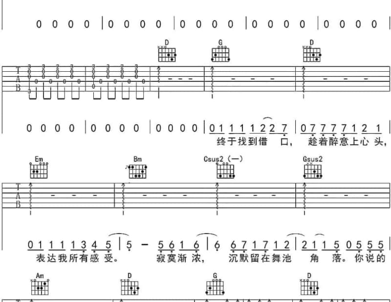 《原野上》吉他谱_王雅文