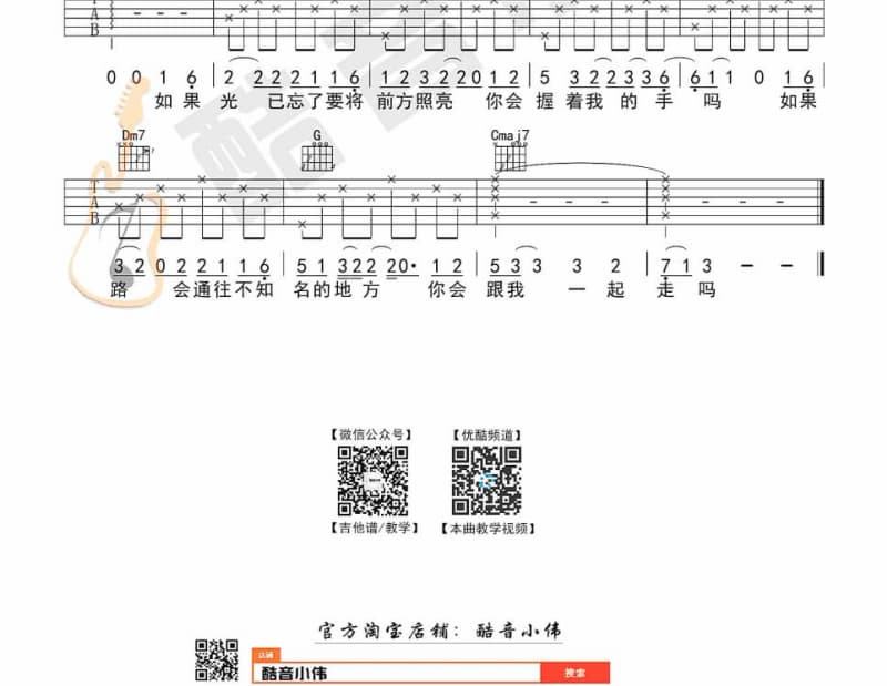 《绿韭菜》吉他谱_布衣乐队