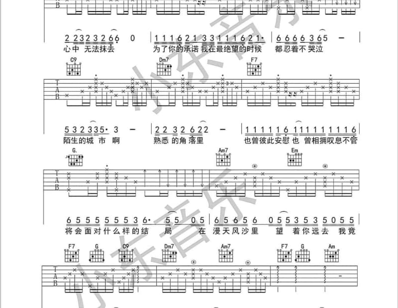 《温柔暗号》吉他谱_卫兰
