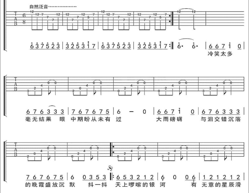 《织花》吉他谱_魏如萱