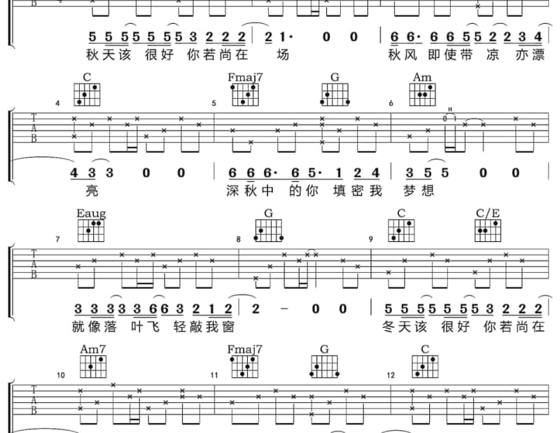 《孤单才知痛》吉他谱_翁立友