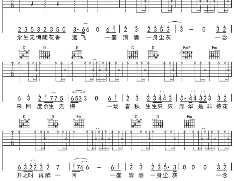 《梦在手里》吉他谱_蔡淳佳