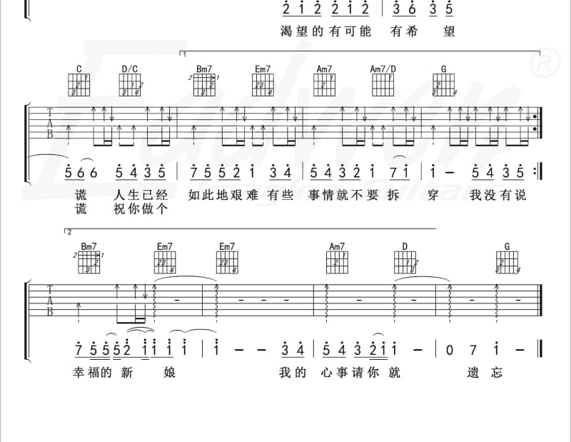 《朋克万岁》吉他谱_无聊军队