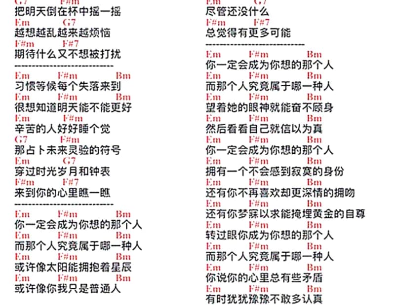 《世间路》吉他谱_吴奇隆
