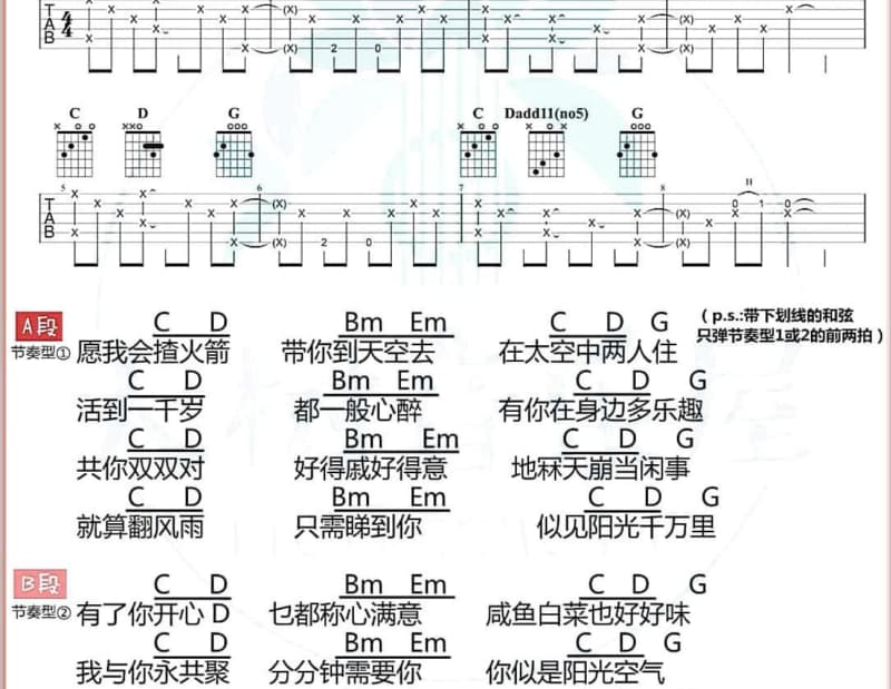 《雨眠》吉他谱_五月天