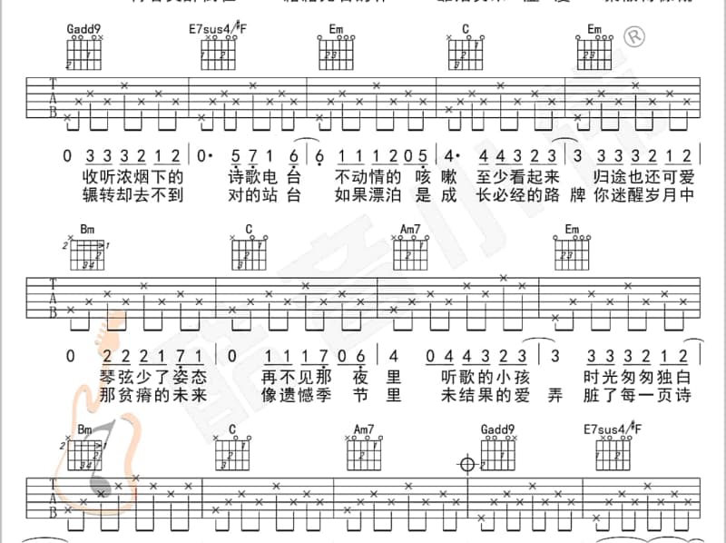 《分手不回头》吉他谱_李小马飞